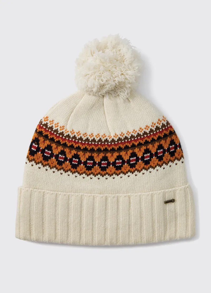 Dubarry Kilcormac Bobble Hat - Chalk